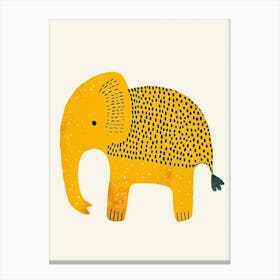 Yellow Elephant 6 Canvas Print
