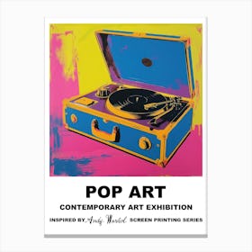 Poster Music Box Pop Art 2 Canvas Print