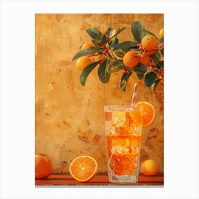 Orange Juice In A Glass 3 Canvas Print