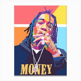 Wiz Khalifa art Canvas Print