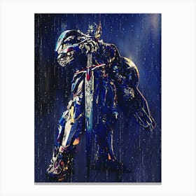 Transformer Optimus Prime Go To Battle Canvas Print
