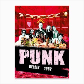 Punk Berlin 1992 Canvas Print