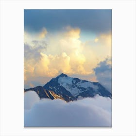 Clouds Above Mountain Canvas Print