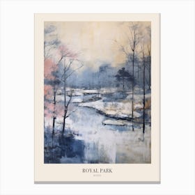 Winter City Park Poster Royal Park Kyoto 2 Canvas Print