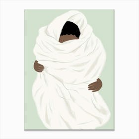 Child Wrapped In A Blanket Canvas Print