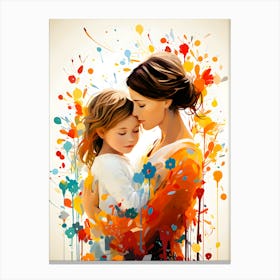 Embracing Love A Mothers Tender Embrace Canvas Print