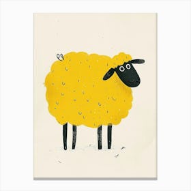 Yellow Sheep 5 Canvas Print