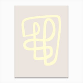 Abstract Yellow Canvas Print