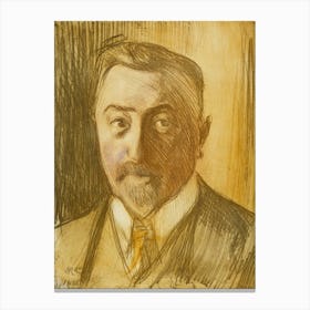 Portrait Of Chamberlain Hjalmar Linder, 1906 By Magnus Enckell Canvas Print