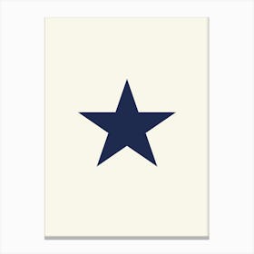 Blue Star Canvas Print
