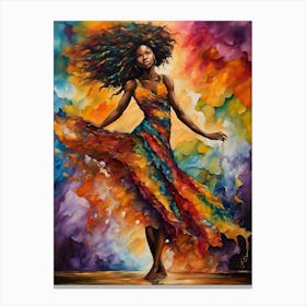 African American Dancer - Ai Canvas Print