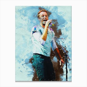 Smudge Of Chris Martin Live Concert Canvas Print