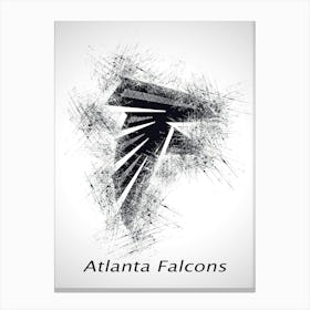 Atlanta Falcons Sketch Drawing Canvas Print