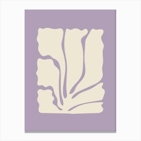 Lilac abstract botanical Canvas Print