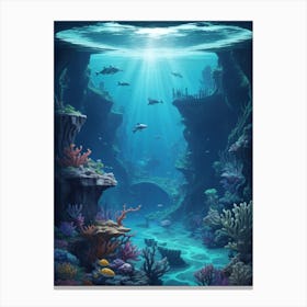 Beauty of underwater world 9 1 Canvas Print