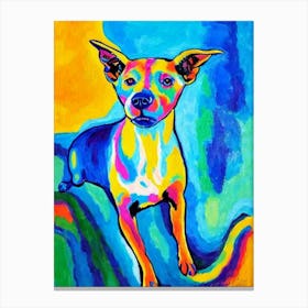 Xoloitzcuintli Fauvist Style dog Canvas Print