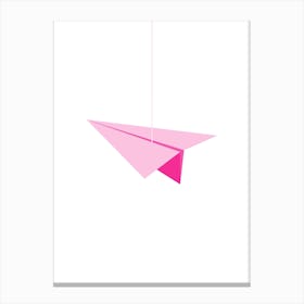 Pink Plane Canvas Print