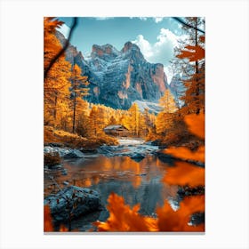 Autumn In The Dolomites Canvas Print