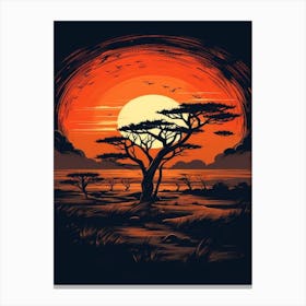 Sunset Safari Canvas Print