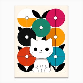 Kawaii Cat 6 Canvas Print