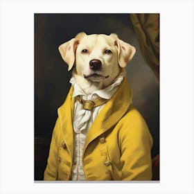 Dog In A Coat 1 Canvas Print