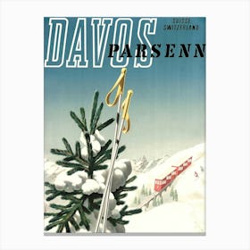 Davos, Parsenn, Switzerland Canvas Print