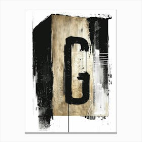 Letter G Canvas Print