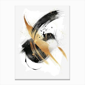 Abstract Black And Gold Canvas Print 20 Canvas Print