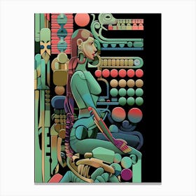 Cyberpunk, surreal, "Spacewoman" Canvas Print