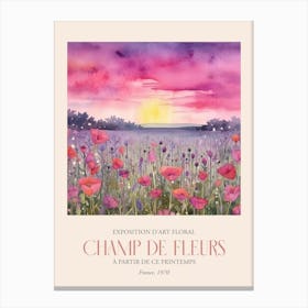Champ De Fleurs, Floral Art Exhibition 06 Canvas Print