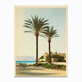 Elafonisi Beach Crete Greece Vintage Canvas Print