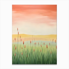 Grasslands Abstract Minimalist 7 Canvas Print