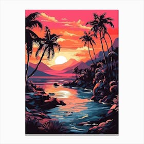 Sunset Painting 1 Canvas Print