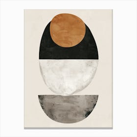 Uppsala Stone Park Bauhaus Minimalist Canvas Print