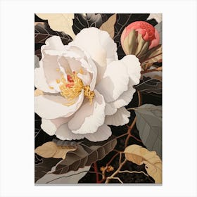 Flower Illustration Camellia 3 Canvas Print