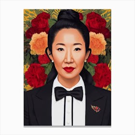 Sandra Oh Illustration Movies Canvas Print