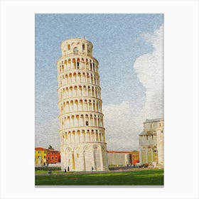 Leaning Tower Of Pisa, Tuscany, Italy Canvas Print