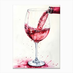 Wine Pouring Canvas Print