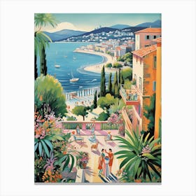 French Riviera Vintage 1 Canvas Print