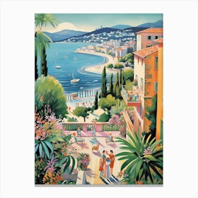 French Riviera Vintage 1 Canvas Print