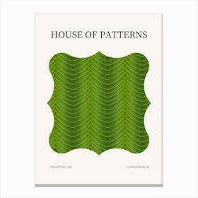 Leaf Pattern Poster 6 Canvas Print