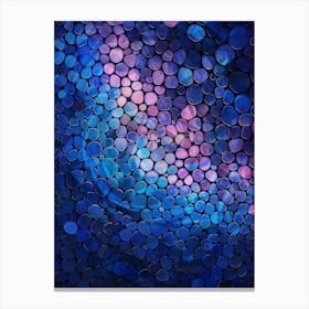 Abstract Blue And Pink Tiled Background Canvas Print