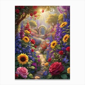 Garden Path Canvas Print