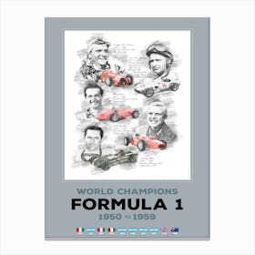 World Champions 1950 - 1959 Canvas Print