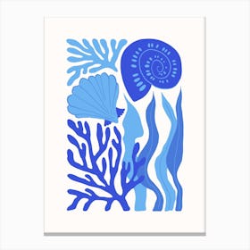Blue Seascape Canvas Print