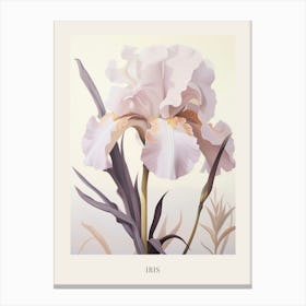 Floral Illustration Iris 2 Poster Canvas Print