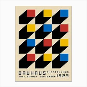 Bauhaus exhibition art Poster Canvas Print