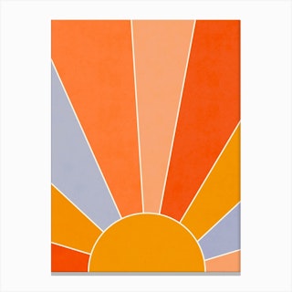 Sunburst Dusk Canvas Print