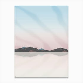Sunset on the Salt Flats, Utah Canvas Print
