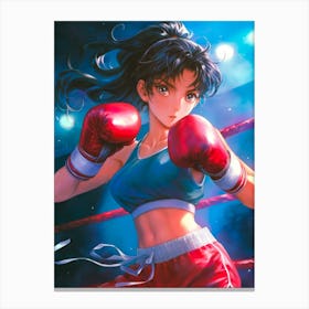 Boxing Girl Canvas Print